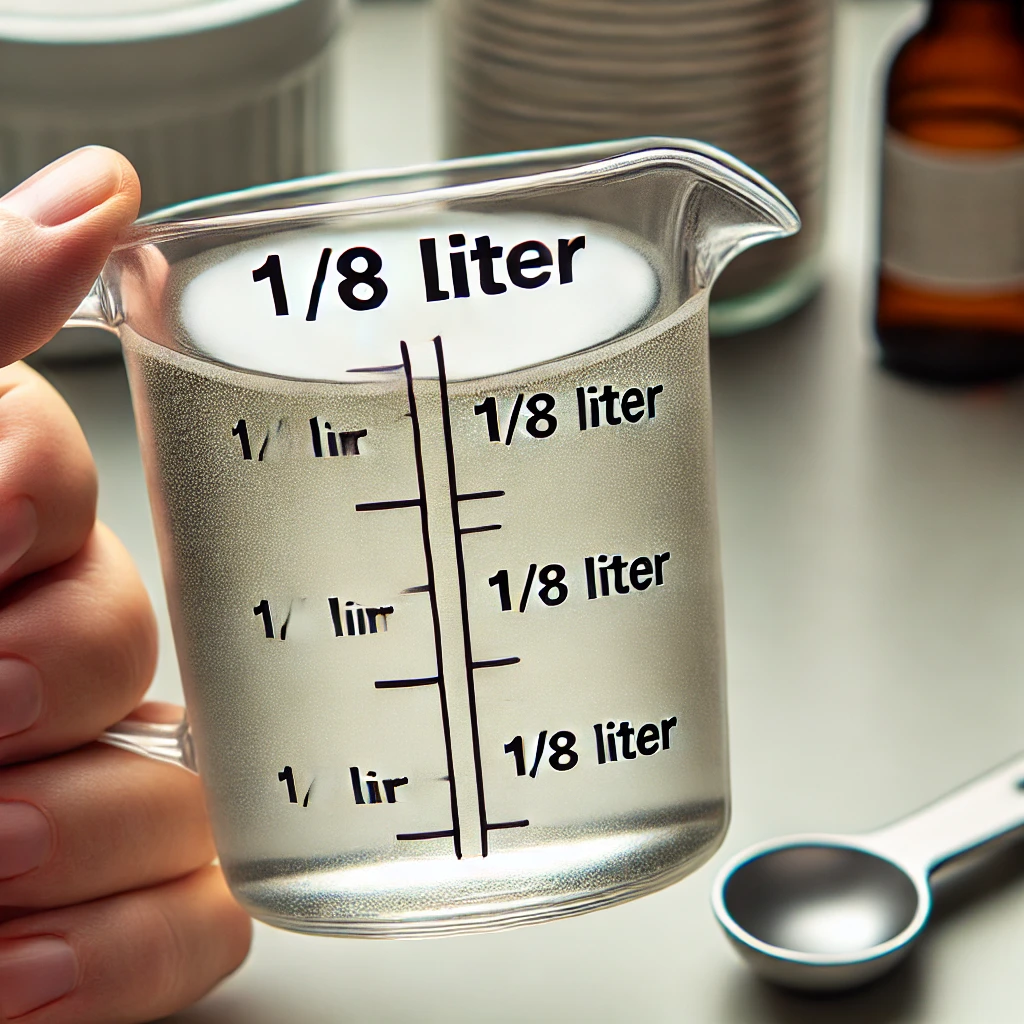 wie viel ist 1 8 liter